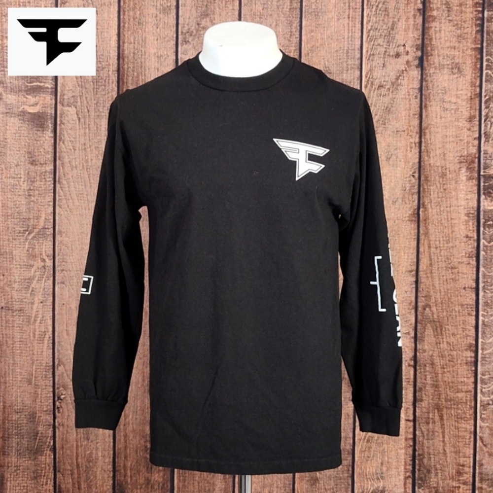 FAZE • CLAN 2020 LIMITED EDITION White On Black Long Sleeve T Triple Print